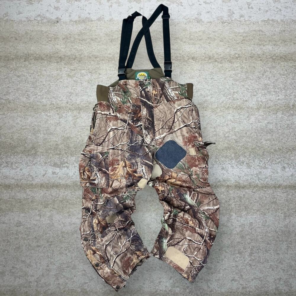 Vintage 90s Realtree Hunting Camo Overalls Mens LT Baggy Wide Leg Fit Insulated